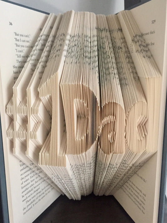 Dad Book Folding Pattern and How to Book Fold Instructions - Download and print!