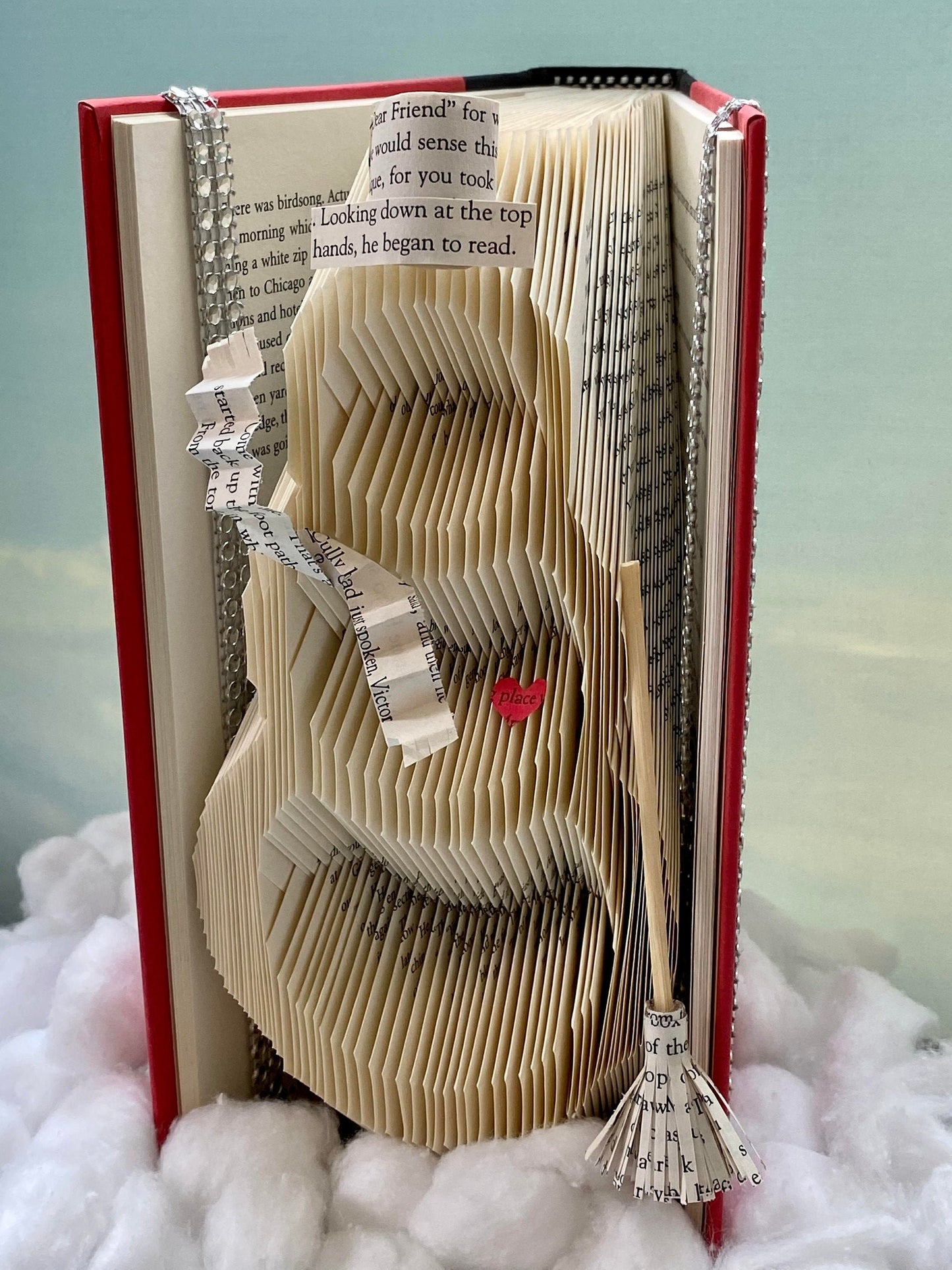 Snowman Book Folding Pattern - Downloadable Folded Book Pattern and Book Fold Instructions