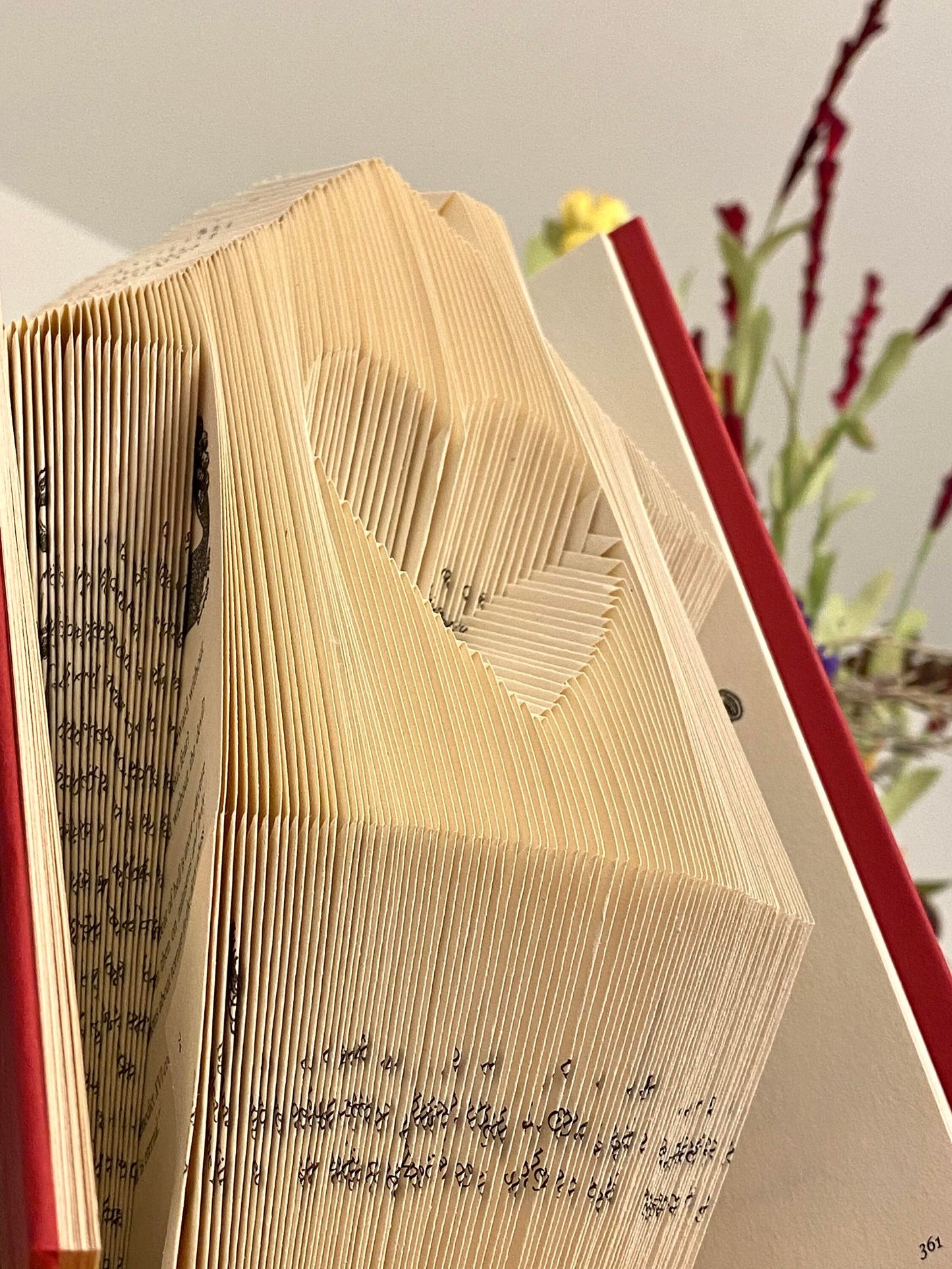 Love House Book Folding Pattern and How to Book Fold Instructions -Download and print!