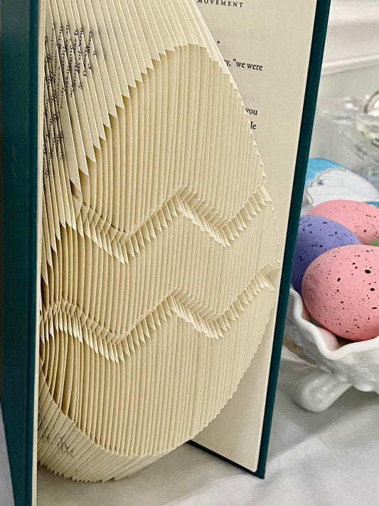 Easter Egg Book Folding Pattern and Beginner Friendly Instructions - Download and print!