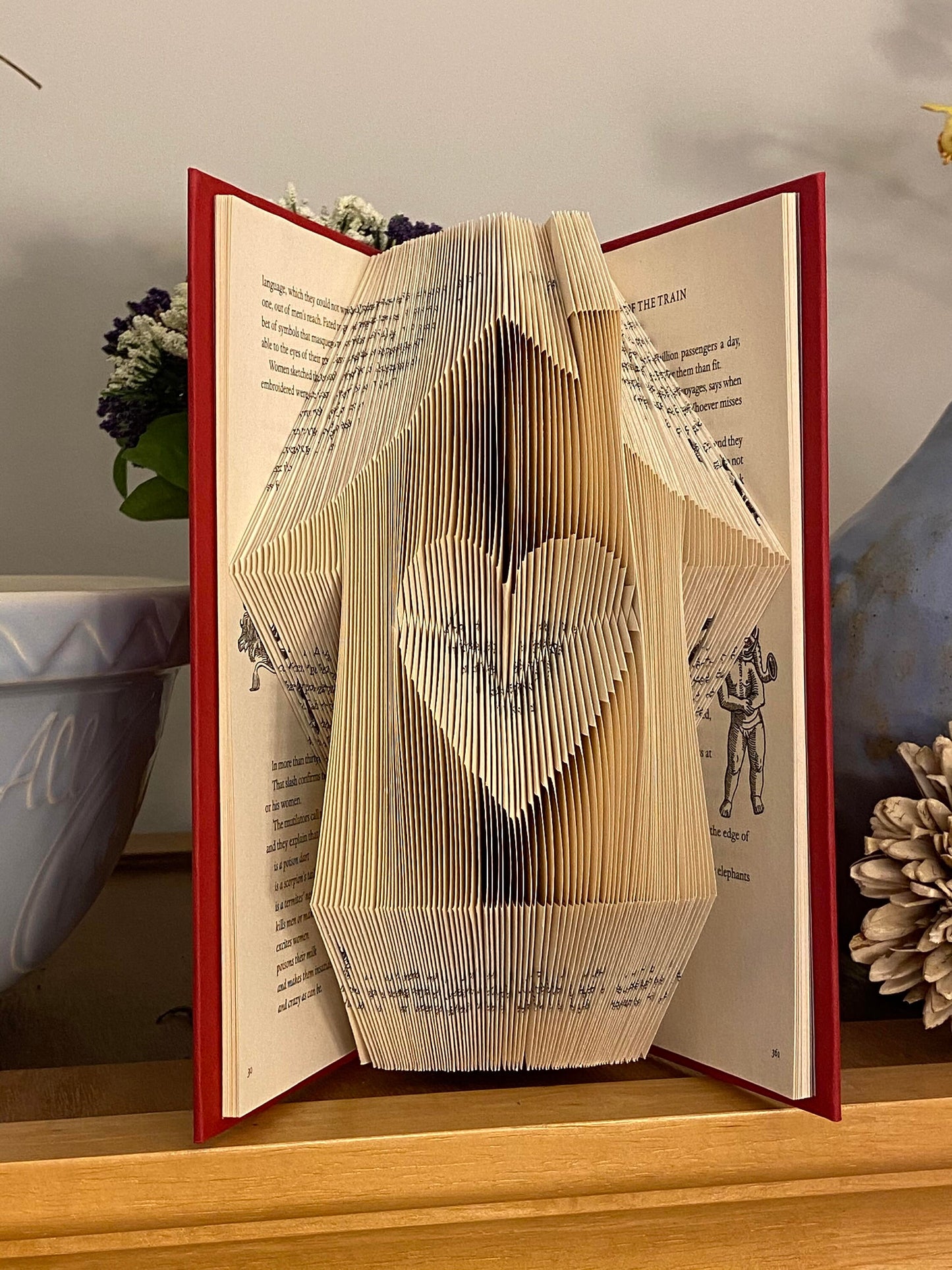 Love House Book Folding Pattern and How to Book Fold Instructions -Download and print!